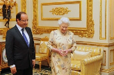 La reine Elizabeth reçoit François Hollande